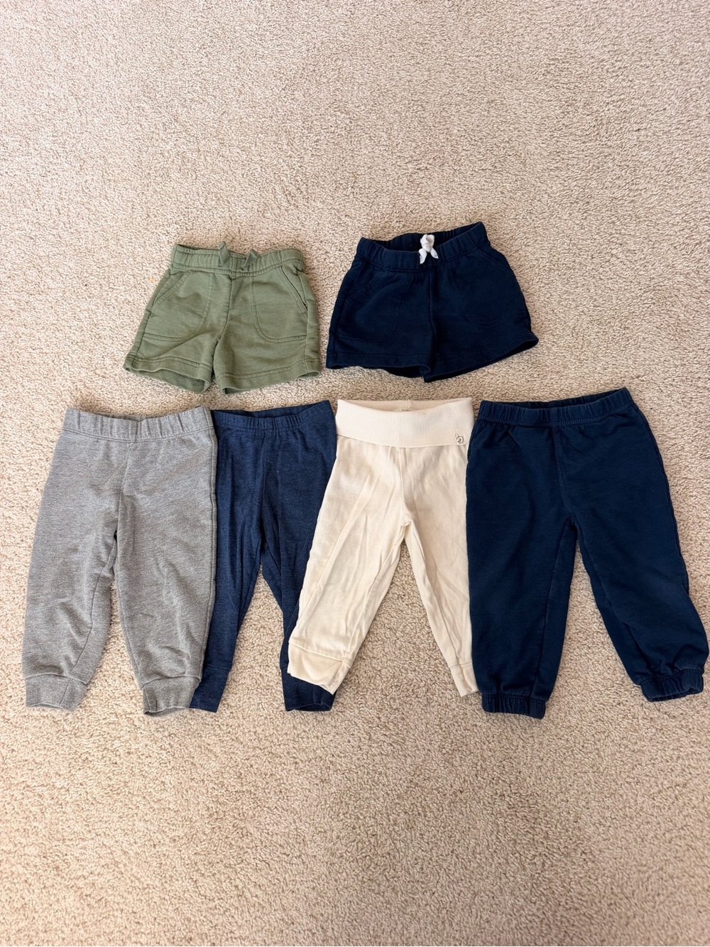 Kids Neutral & Navy Bottoms Multipack - 6-Piece Set